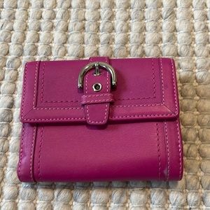Coach pink wallet